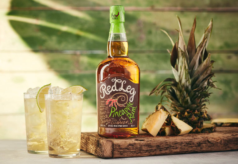 Red Leg Pineapple Spiced Rum.