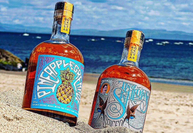 Rockstar Spirits Pineapple Spiced Rum.