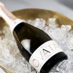 Ovata Sparkling Wine in an ice bucket.