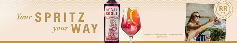 Regal Rogue bold red banner.