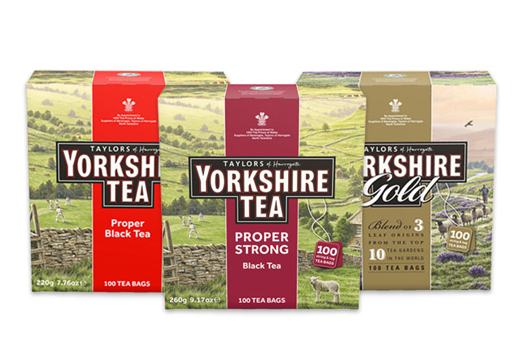 Yorkshire Tea products.