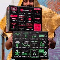 Man holding the Carwyn Cellars Canvent Beer Advent Calendar.