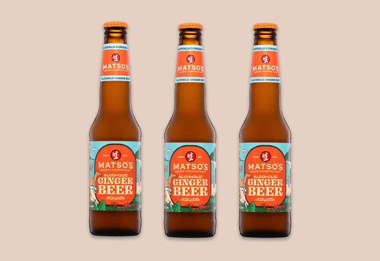 Matso's alcoholic ginger beer bottles.