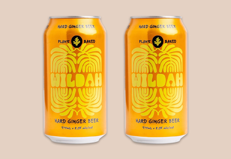 Wildah ginger beer cans.