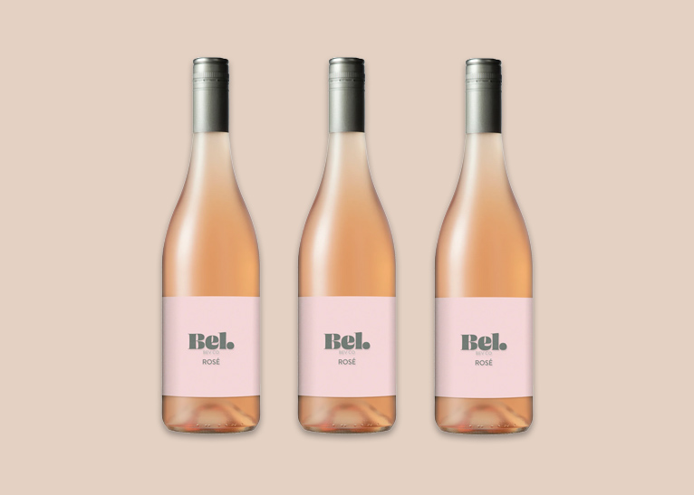 Bel Bev Co Rosé wine.