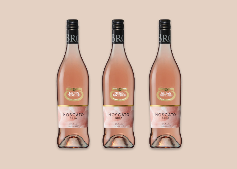 Brown Brothers Moscato Rosé wine.