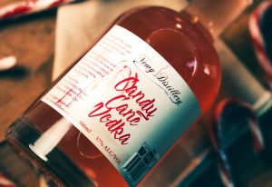 Newy Distillery Candy Cane Vodka.