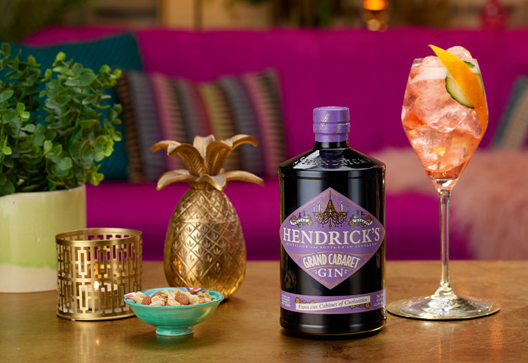 Hendrick's Gin with Grand Royale cocktail.