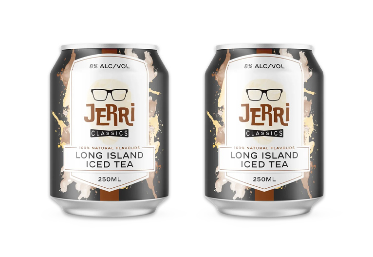 Jerri Long Island Iced Tea cans.