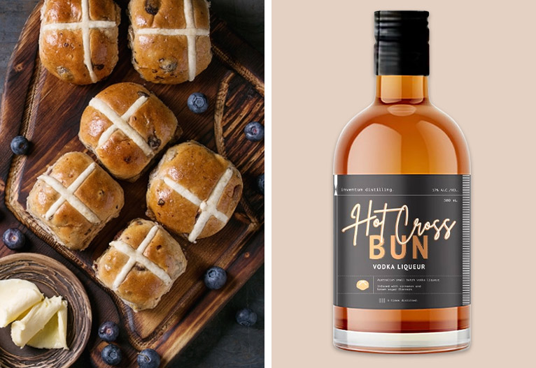 Aldi Hot Cross Bun Vodka.