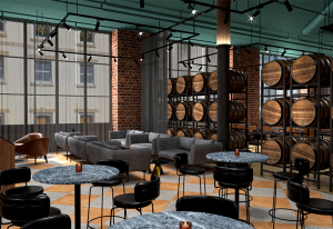 Melbourne Winery seating area.