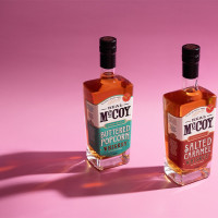 Real McCoy flavoured whiskey bottles.