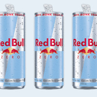 Red Bull Zero cans.