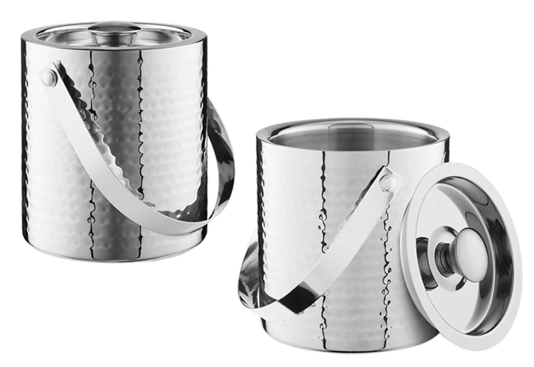 Maxwell and Williams Lexington Hammered Ice Bucket.