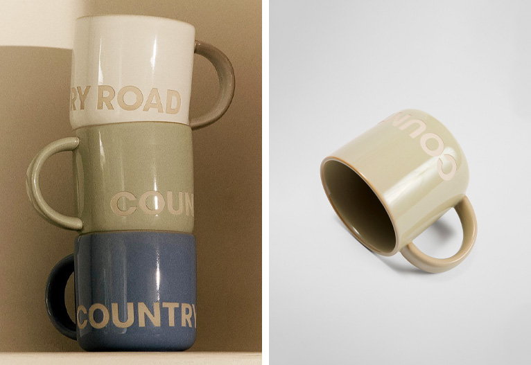 Country Road Demm Coffee Mugs.