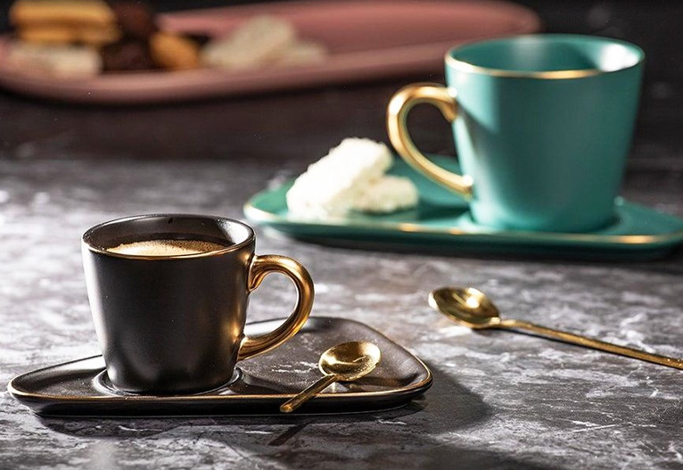 Tempa asteria espresso cups and saucers.
