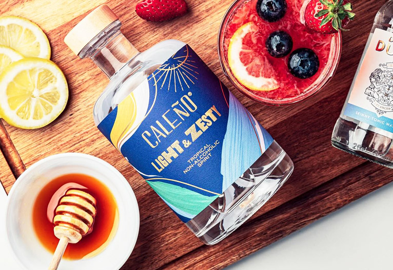 Caleno light and zesty zero alcohol spirit.
