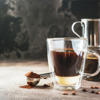 Vietnamese iced coffee.