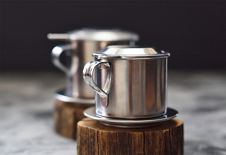 Vietnamese phin coffee maker.