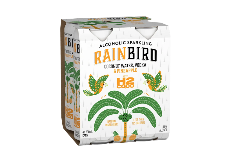 Rainbird x H2coco Vodka Coconut Water and Pineapple Can 330mL.