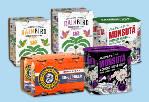 Assorted alcoholic beverages.