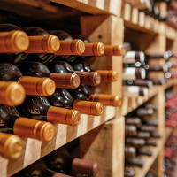Wine cellar.