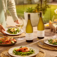 Outdoor lunch with Isabel Estate wines review.