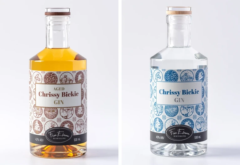 Five Eleven Distilling Chrissy Bickie Gins.