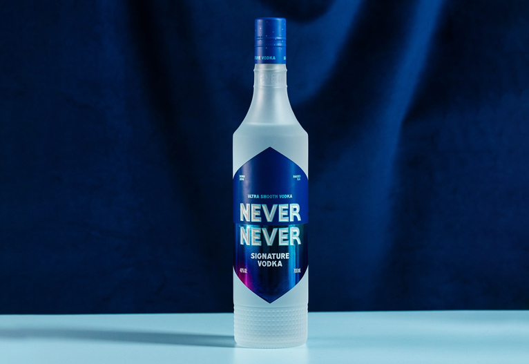 Never Never Signature Vodka.
