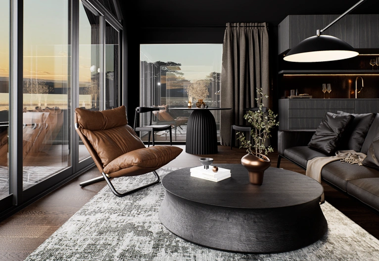 Wineglass Bay Estate retreat interior.