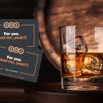 Glass of whisky and BSW gift cards.